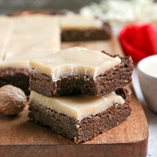 Paleo Vegan Ginger Molasses Bars