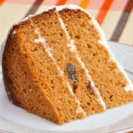 Eggless Carrot Cake