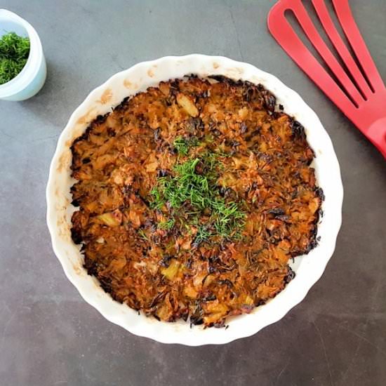 crispy caramelised cabbage