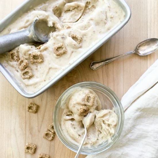 Cracklin’ Oat Bran Banana Ice Cream
