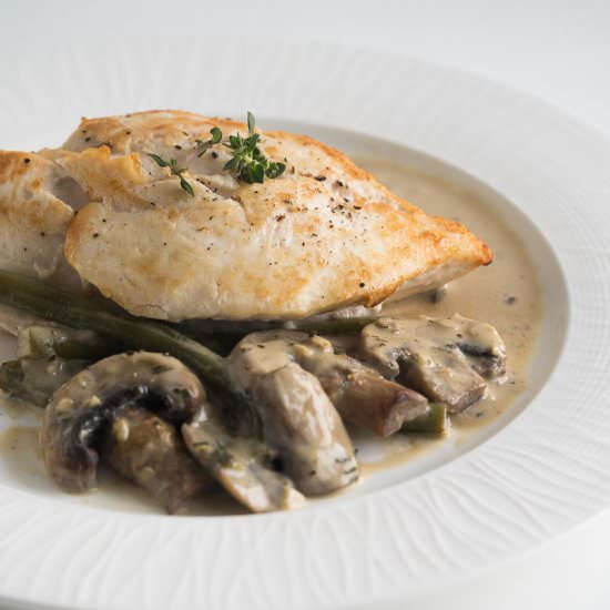 Chicken in White Sauce
