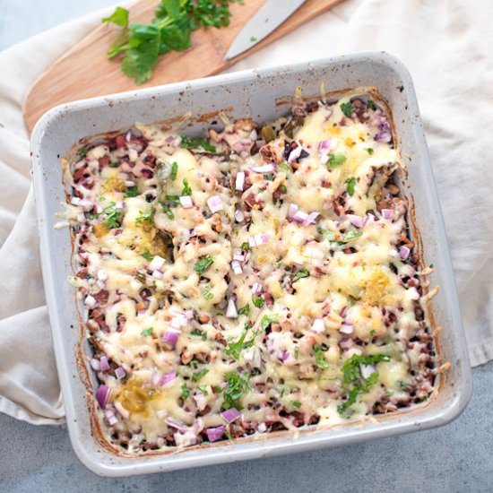 Stuffed Poblanos Casserole