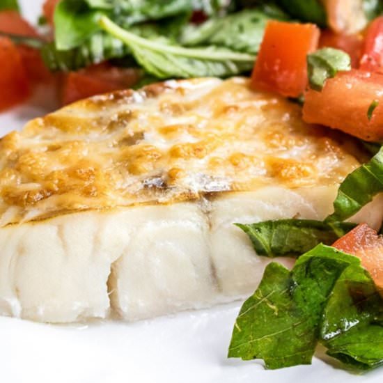 Broiled Haddock Caprese