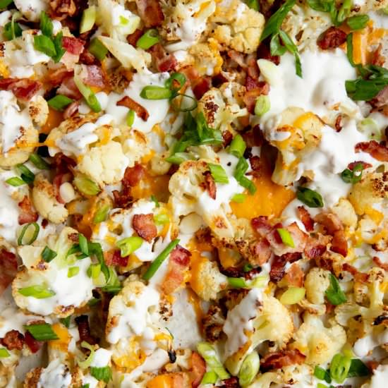 Loaded Roasted Cauliflower