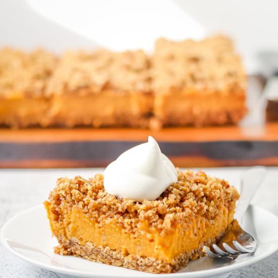Maple Sweet Potato Pie Bars