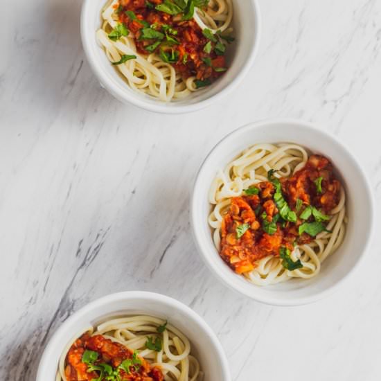 Lentil Bolognese
