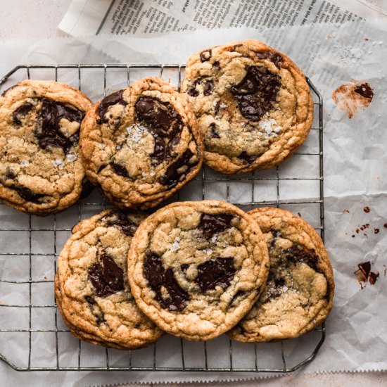 Vegan Chocolate Chunk Cookies