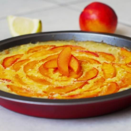 LEMON BARS WITH NECTARINES