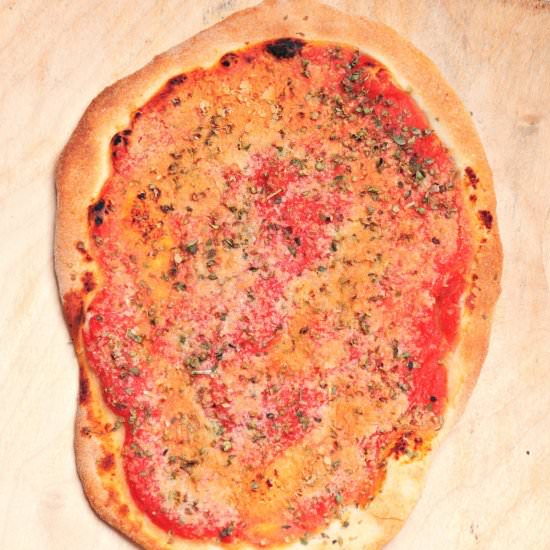 Thin crust pizza