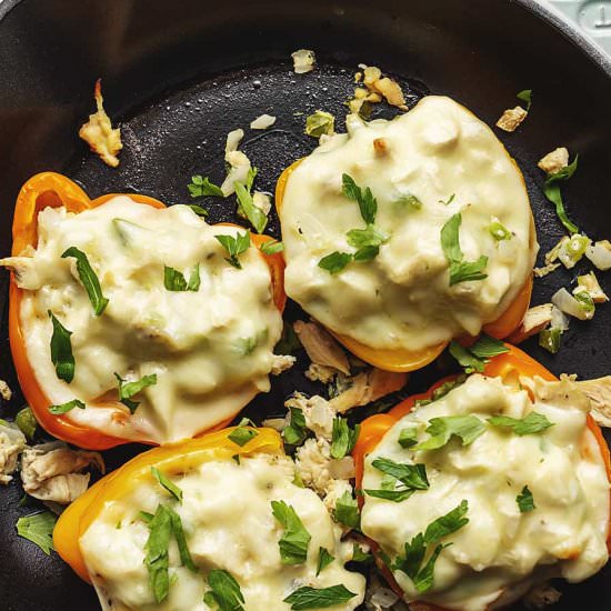 Chicken Philly Stuffed Peppers