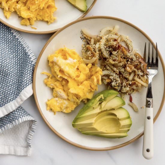 Everything Bagel Potatoes with Eggs