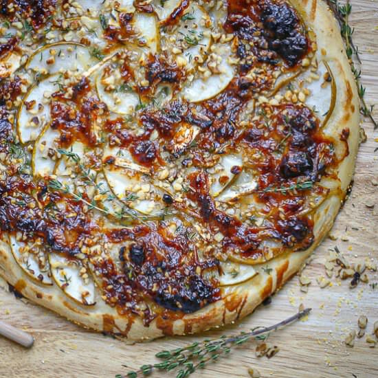 Pear and Brie Pizza