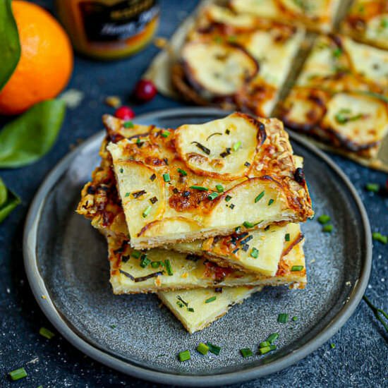 Honey Mustard Potato Tart