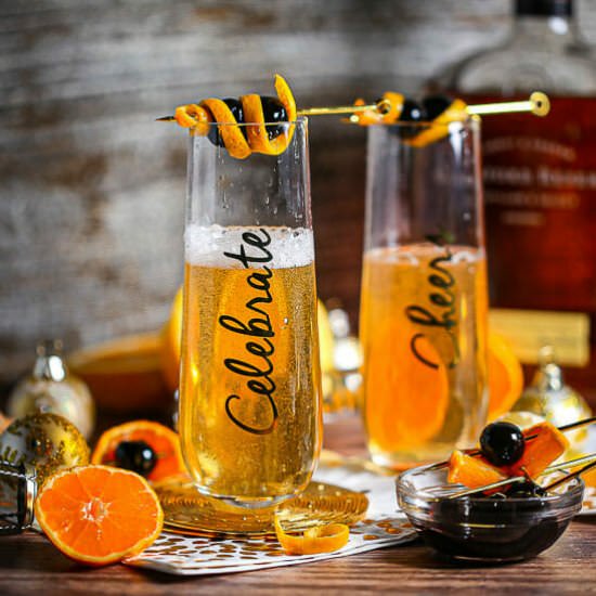 Bourbon Champagne Cocktail