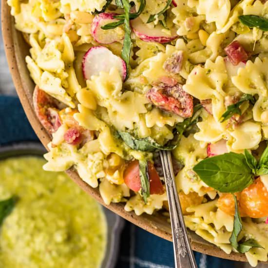 Pesto Pasta Salad!