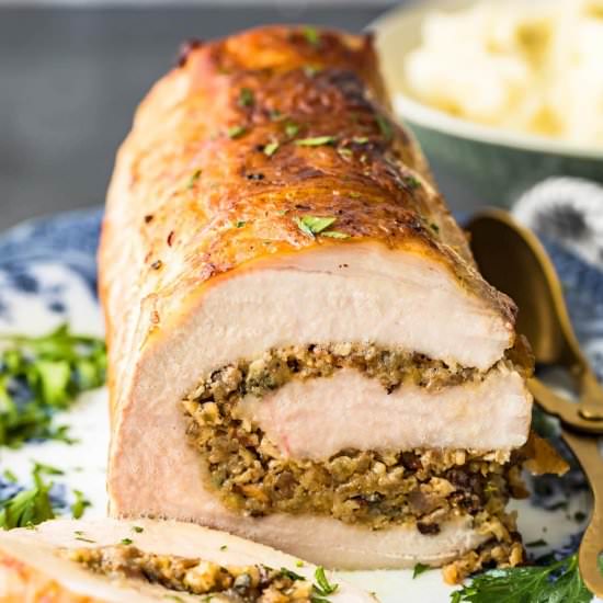 Stuffing Stuffed Pork Roast!