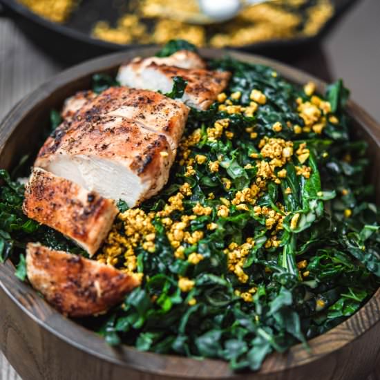 Tuscan Kale Salad with Chicken