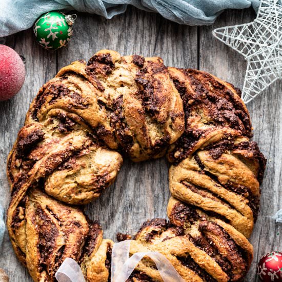 Vegan Sweet Bread with Cocoa & Nuts