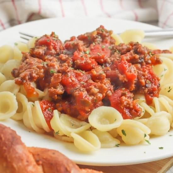 ORECCHIETTE BOLOGNESE