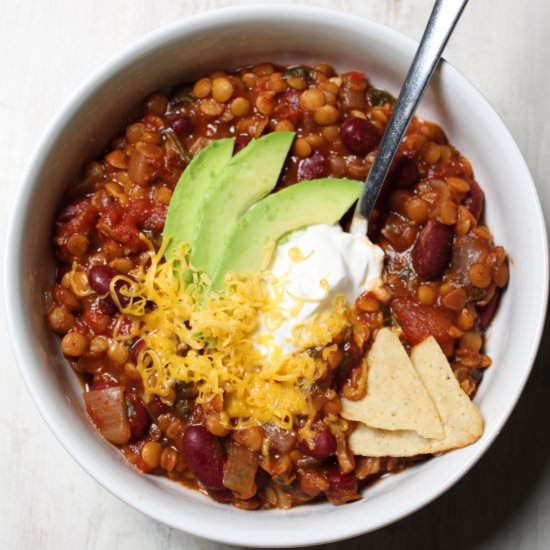 vegetarian lentil chili
