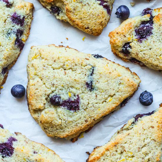 Keto Lemon Blueberry Scones