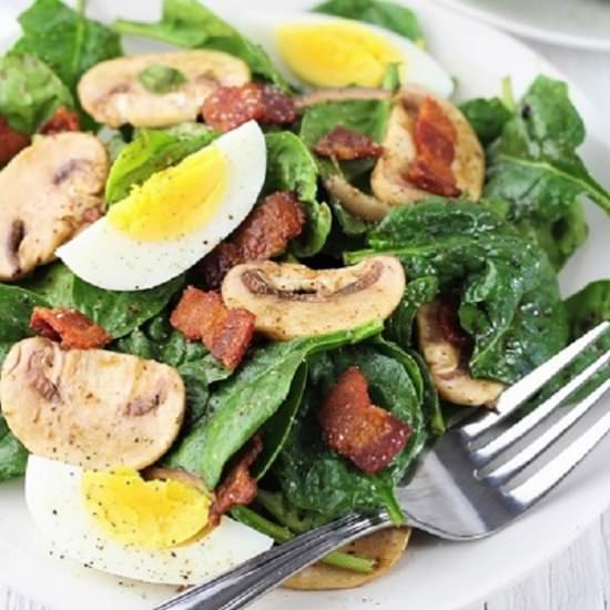 Spinach Salad With Bacon Dressing