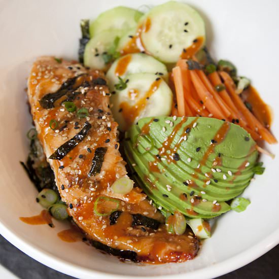 Salmon Teriyaki Bowl