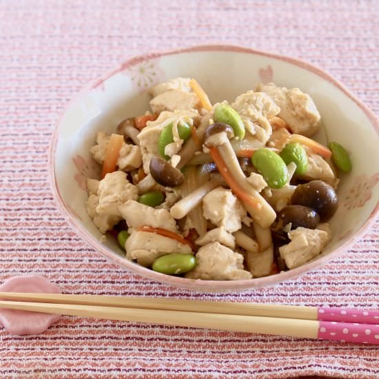 Scrambled Tofu / Iri Dofu