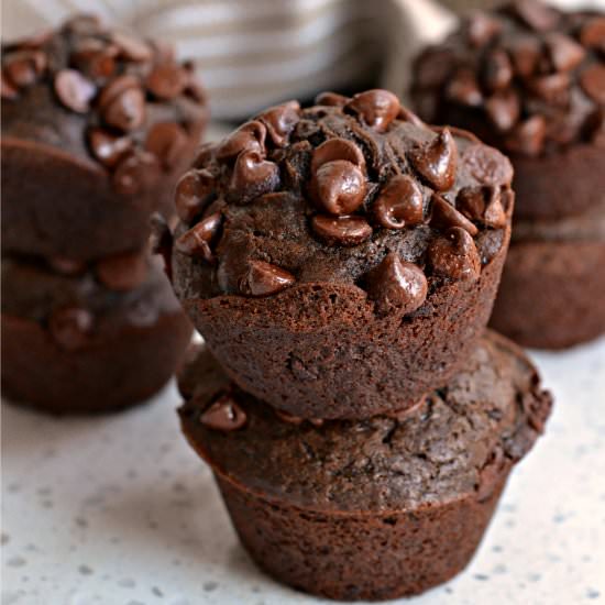 Double Chocolate Chip Muffins