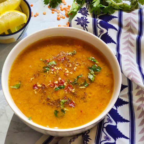 Red lentil soup