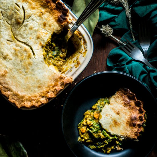 Curried Lentil Pot Pie