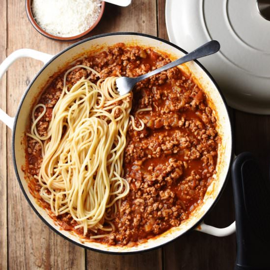 Easy Healthy Turkey Bolognese