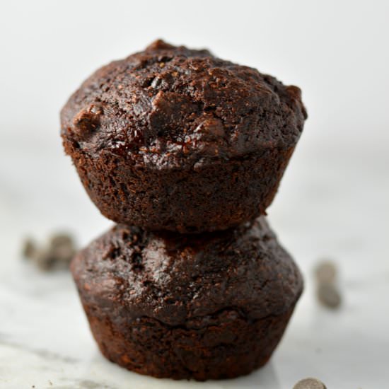 Double Chocolate Banana Muffins