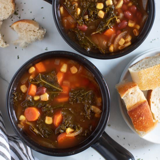 Slow Cooker Loaded Veggie Soup