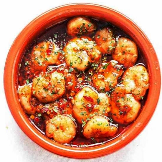 Spanish garlic shrimp