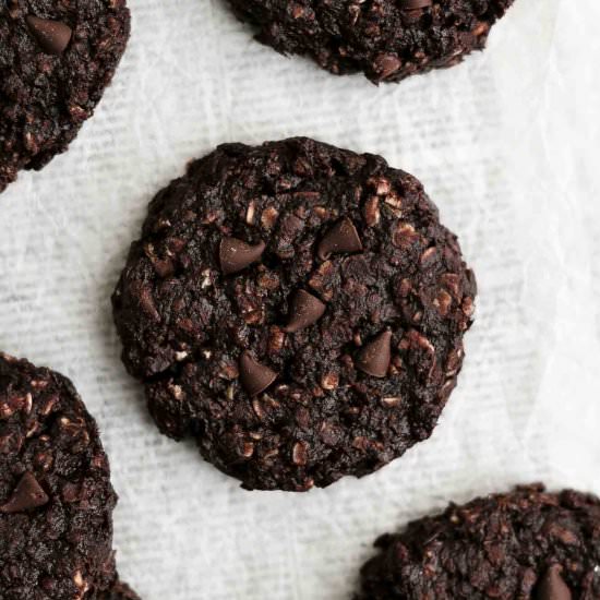 Double Chocolate Oatmeal Cookies