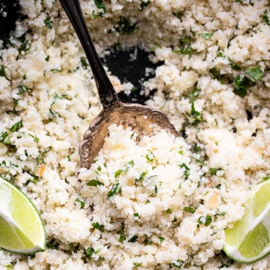 Cilantro Lime Cauliflower Rice