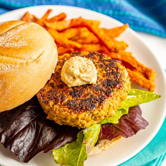 Easy chickpea burgers