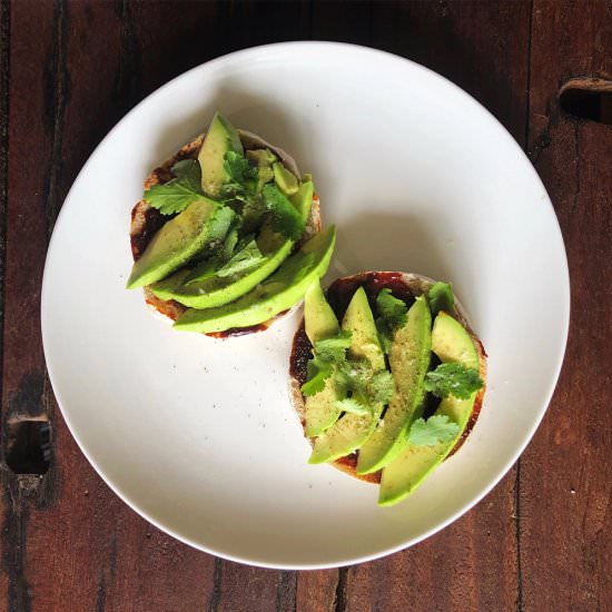 Strawberry Gochujang Avocado Toast