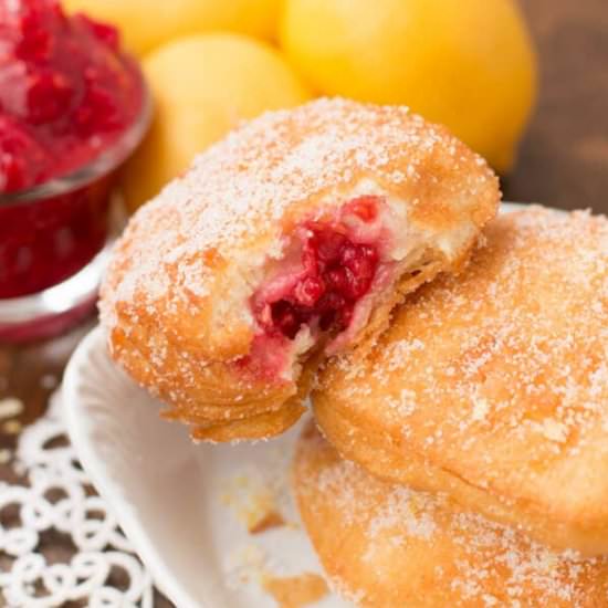 Lemon Raspberry Donuts