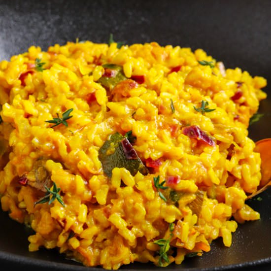 BROWN RICE RISOTTO WITH PUMPKINS