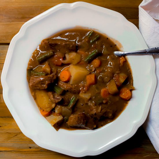 Red wine beef stew