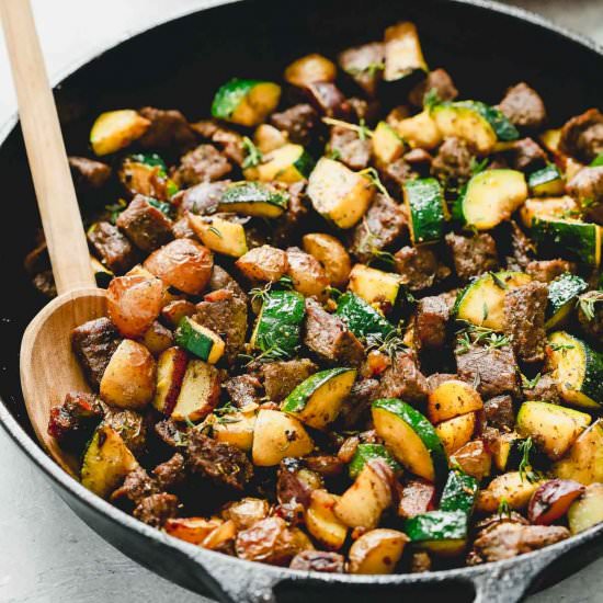 Beef and Zucchini Skillet