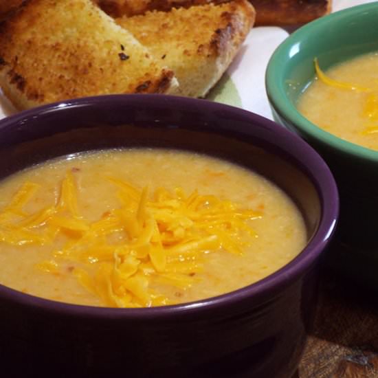 Cauliflower Cheddar Cheese Soup