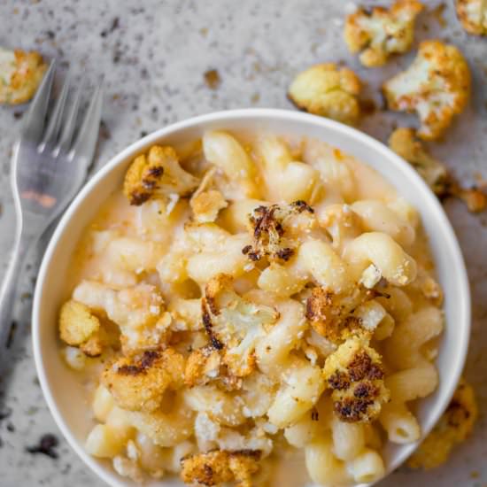 roasted cauliflower mac ‘n cheese