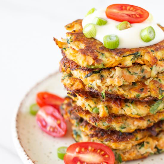 Zucchini & Sweet Potato Fritters