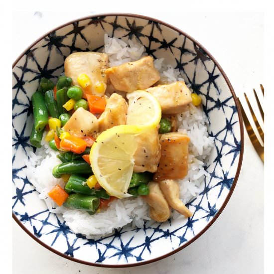 10 Min Honey Lemon Pepper Chicken