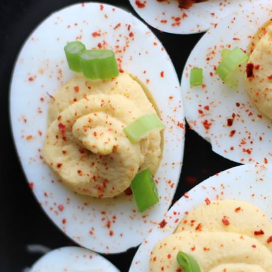 Miso Deviled Eggs