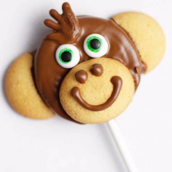 Monkey Cookie Pops