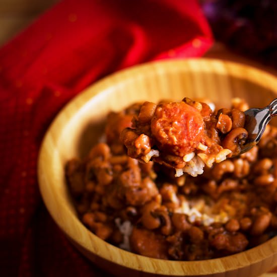 Black Eyed Peas with Sausage